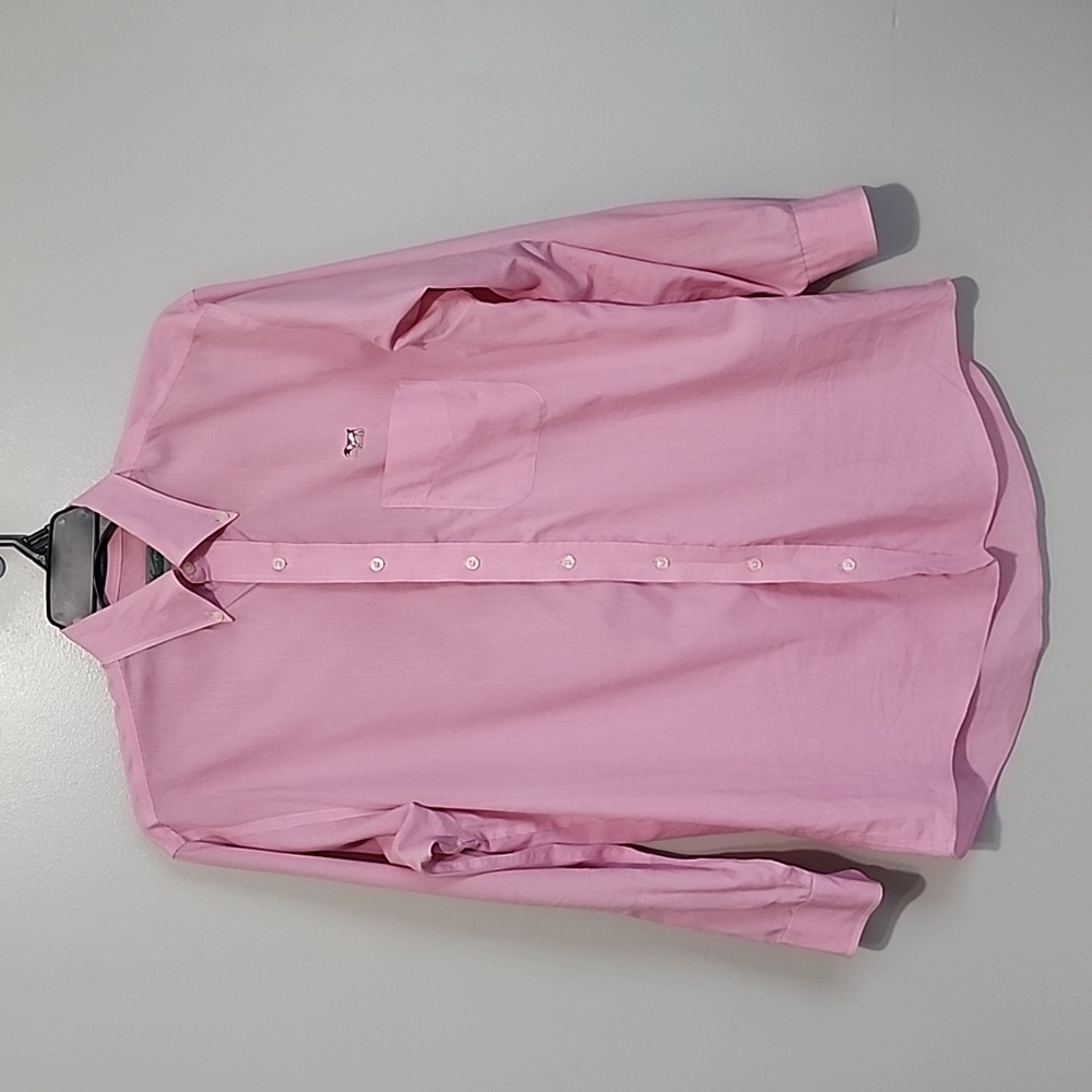 Stinson Long Sleeve Button Down Dress Shirt Men's Medium Pink/White